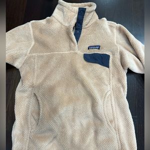 Patagonia Retool Peach Blush Snap-T Pullover Fleece w/ Kangaroo Pockets